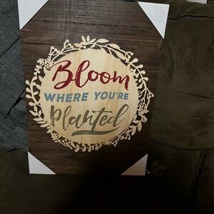 Bloom Where You're Planted Wall Art